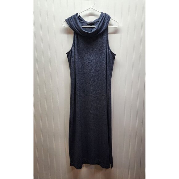 Banana Republic Sleeveless Knit Cowl Neck Dress Large Gray - Picture 1 of 7